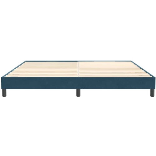 Box Spring krevet bez madracem tamnoplavi 200x210 cm bar&amp;scaron;un Slike