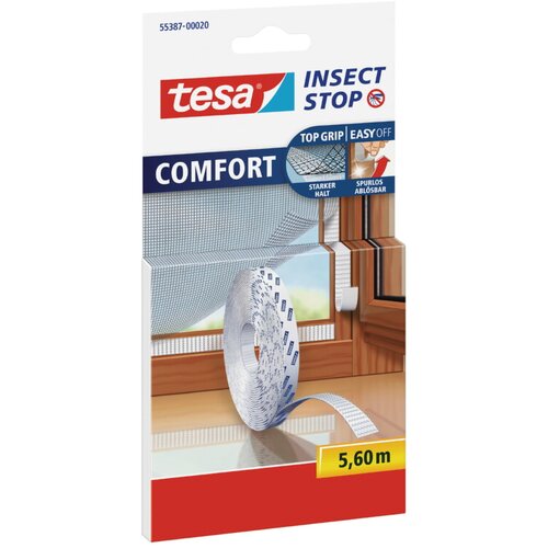 Tesa samolepilni ježkast trak za mrežo comfort (5,6 m x 9,5 mm) Cene