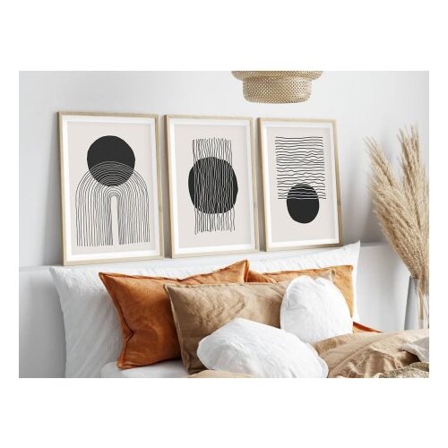 WALLXPERT Uramljena slika Huhu213, 35x50 cm , 3 dijela Cijene