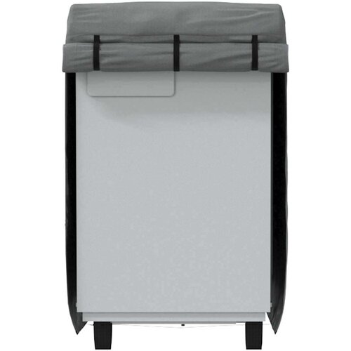 VidaXL Navlaka za prikolicu za konje siva 334x148x230 cm - 334 x 148 x 230 cm 1 Slike