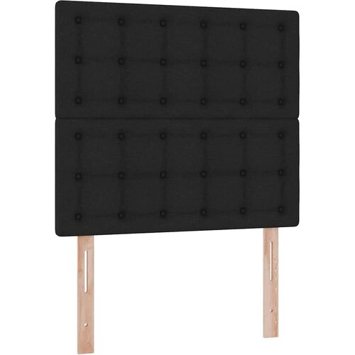  Krevet s prostorom za pohranu s LED-om Crna 90 x 200 cm Slike