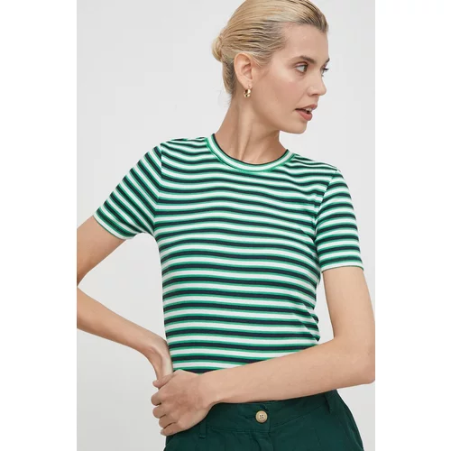 PepeJeans Majica kratkih rukava za žene, boja: zelena