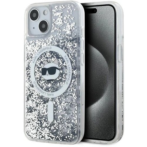Karl Lagerfeld OVITEK CHOUPETTE S TEKOČIM BLEŠČICAMI ZA MAGSAFE ZA IPHONE 15 PLUS, (21897493) Cene