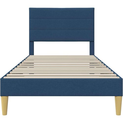  Okvir za krevet s uzglavljem Plava 100 x 200 cm tkanina - Plava 100 x 200 cm Slike