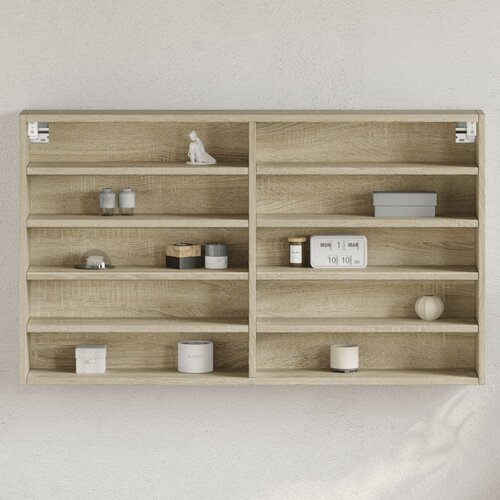vidaXL Vitrina sonoma hrast 100x15x58 cm iverna plošča Cene