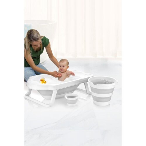 Lessentiel Maison Baby kadica Kvts1, bijelo-siva Slike