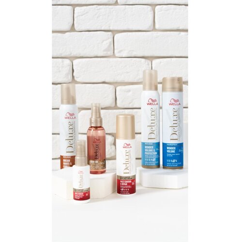 Wella Deluxe Style &amp;amp; Restore stiling krema za glajenje in obnovo po&amp;scaron;kodovanih las 100 ml Slike