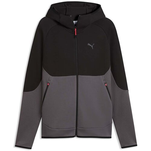 Puma Flis tech Slim Elevated Full-Zip Hoodie Dk Siva Cene