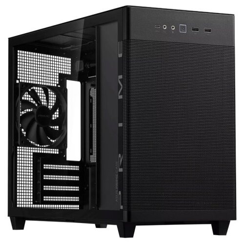 Asus Prime AP201 MicroATX okno črno ohi&amp;scaron;je Slike