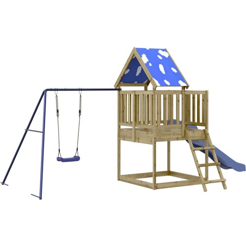 vidaXL Zunanje igralo impregnirana borovina Cene