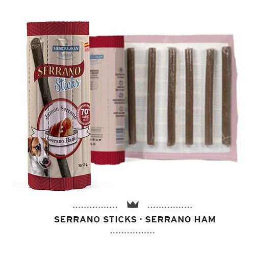Mediterranean Natural poslastica za pse Serrano Sticks &amp;scaron;unka 192 g Slike
