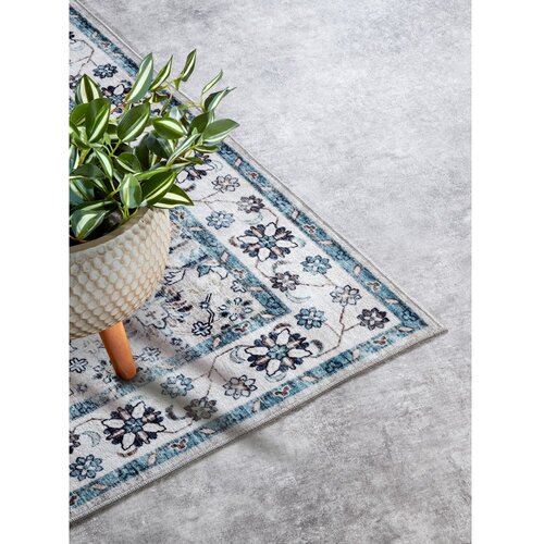 Elle Decoration Svetlo modra preproga 200x290 cm Saveh Cream Blue &amp;ndash; Slike