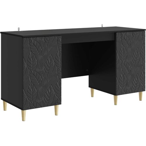  Stol Crna Konstruirano drvo 142,5 x 50 x 75 cm Cijene