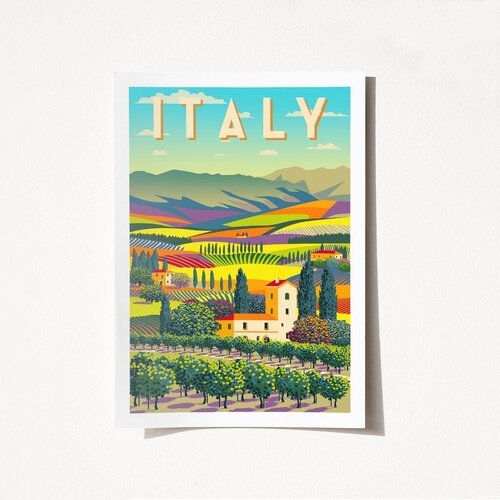 Wallity poster Italy-1963, 50x70 cm Cene