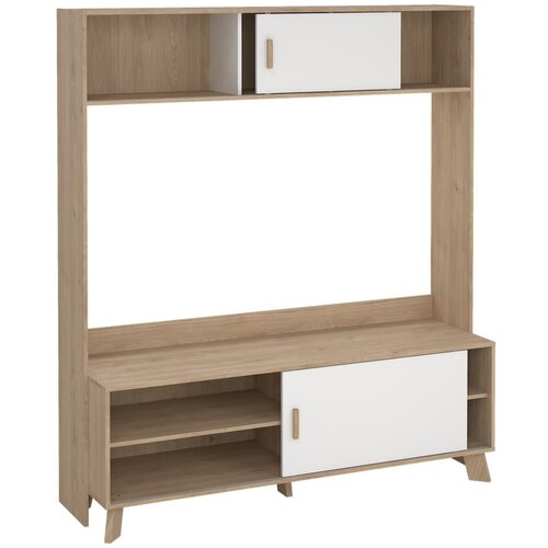 Tvilum Bel/v naravni barvi TV komplet v hrastovem dekorju 159x181x48 cm Ikast &amp;ndash; Slike