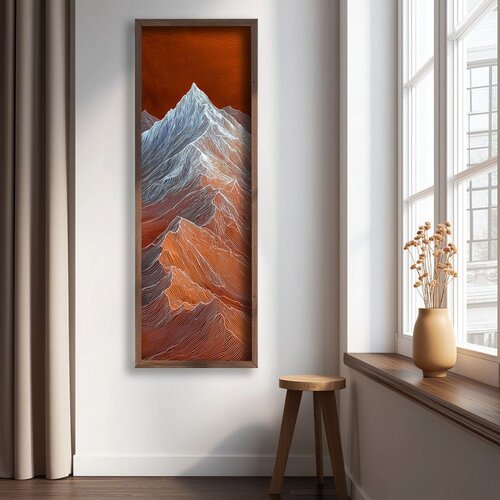 WALLXPERT LAC168-120 Multicolor Decorative Framed MDF Painting Cene