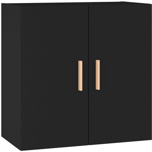 Maison Chic Stenska omarica - Zidna omarica črna 60x30x60 cm konstruiran les iu380, (22063022) Slike