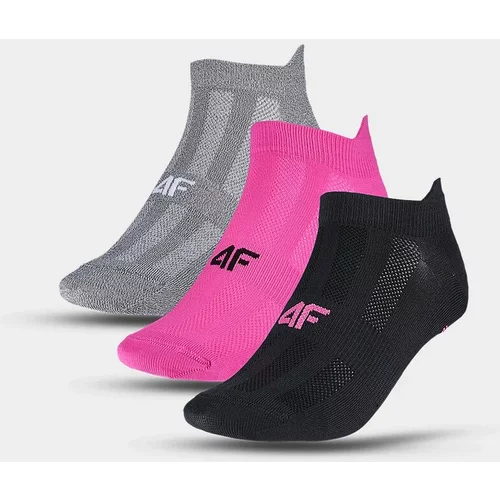 4f Women's Sports Socks Under the Ankle (3pack) - Multicolored