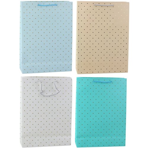 Classic Gift Bag with Gold Dots 41 x 30 x 12 cm Cijene
