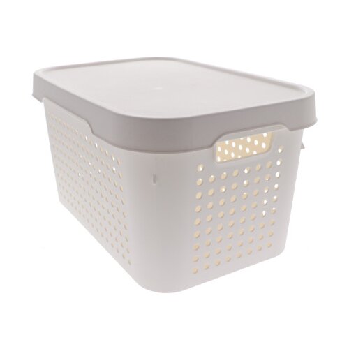 QUTU Korpa za odlaganje sa poklopcem 17l bijela Cijene