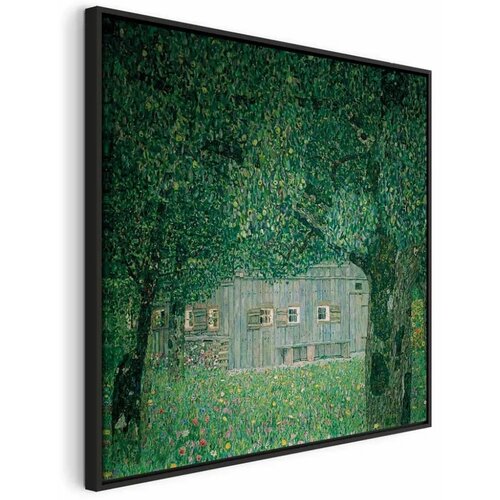  Slika - Gustav Klimt &ndash; Ober&ouml;sterreichisches Bauernhaus 60x60 U crnom drvenom okviru Cijene