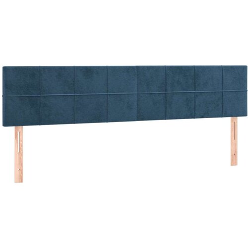  Box spring s madracem LED tamnoplavi 200x200 cm bar&amp;scaron;un Slike