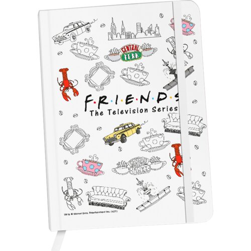 Friends Notes 011 Rokovnik, A5, 96 listova, Bijeli Slike