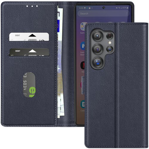 AVIZAR Ohi&scaron;je za Samsung S25 Ultra Clap Wallet and Video Holder, Modra noč, (5000013015) Cene