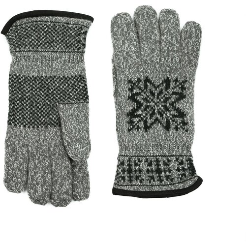 Art of Polo Man's Gloves Rk23463-1 Black/Light Grey Slike