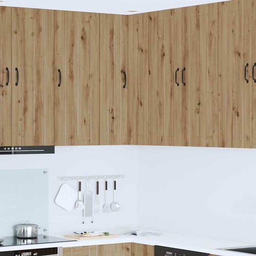 vidaXL zidni kuhinjski ormarić zidne umjetnički hrast 57 x 57 x 100 cm Cijene