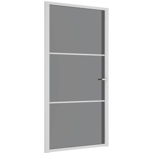  Unutarnja vrata 102,5x201,5 cm bijela od ESG stakla i aluminija Slike