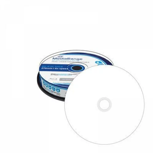 Mediarange Blu Ray BD-R 6x 50GB Full Surface White Printable, 10 kom