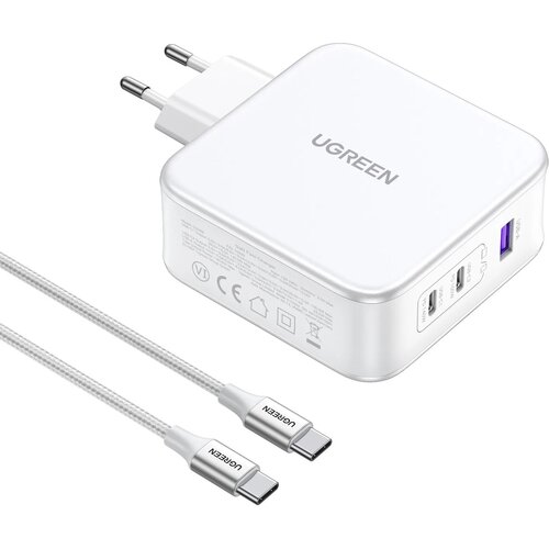 Ugreen Nexode 3 portni 140W USB-C polnilnik s PD 3.1 GaN Bel Cene