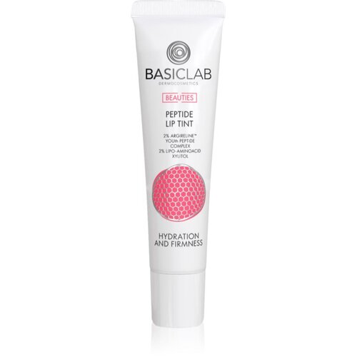 BasicLab Dermocosmetics Beauties sjajni balzam za usne s peptidima nijansa 210 Candy Pink 15 ml Slike