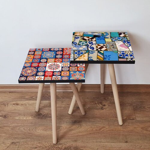 Hanah home set klub stočića 2Shp510, 2 komada, Šareni Cene