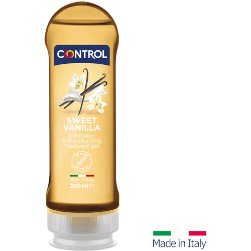 Control 2in1 intimacy &amp;amp; moisturizing massage gel sweet vanilla 200ml Slike