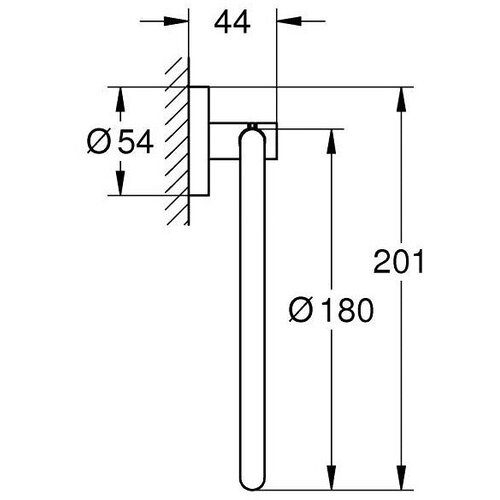 Grohe 40365DL1 Essentials držalo za brisače Slike