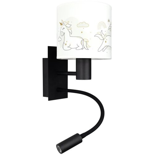 Brilagi LED fleksibilna lampa BOBO 1xE27/25W/230V + LED/3W crna/bela/jednorogovi Cene