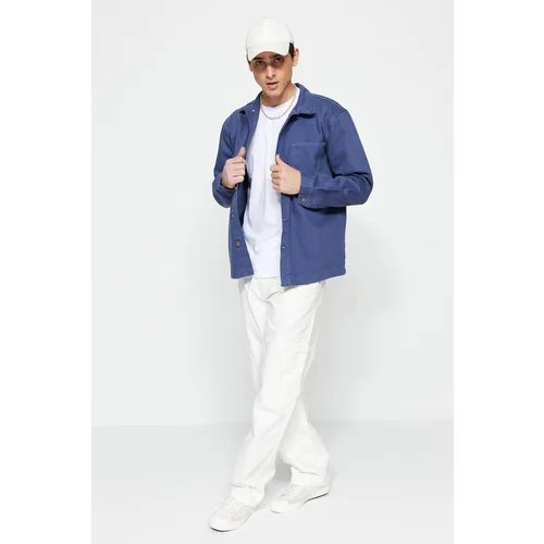 Trendyol Indigo Men's Regular Fit Single Pocket Denim Jacket