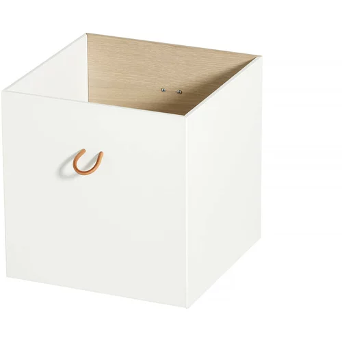 Oliver Furniture® komplet 3 lesenih škatl za regal white/oak