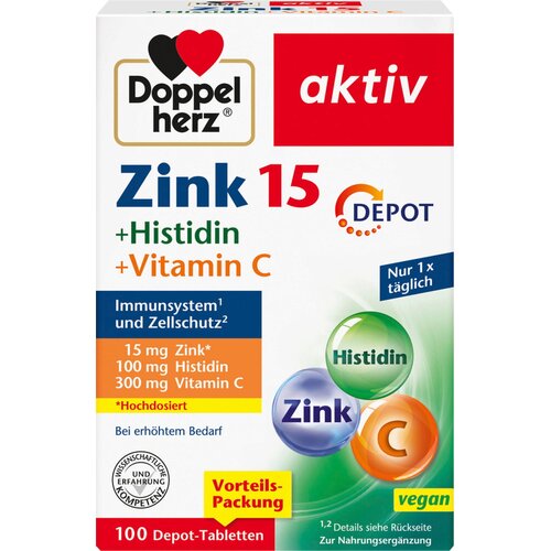 Doppelherz aktiv cink 15 + histidin + vitamin C Depot - 100 tabl. Cene