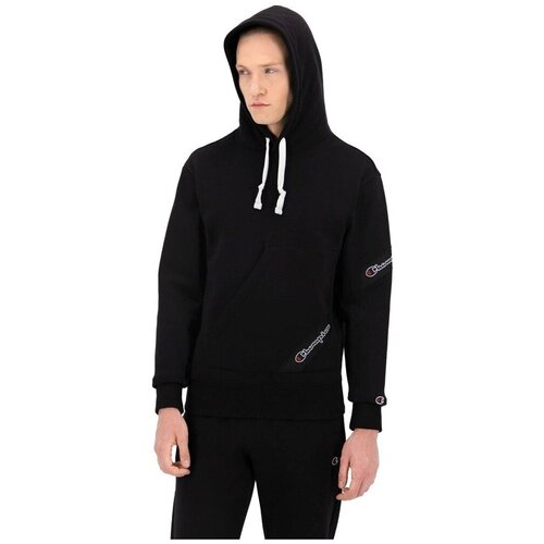 Champion Puloverji Asymmetric Pocket Hoodie Črna Cene
