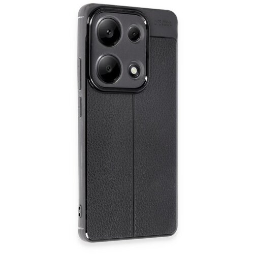  silikonska futrola imitacija koze NO4 za iphone 16 plus crna Slike