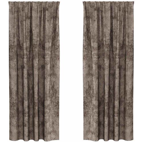  Bar&amp;scaron;unaste zavjese 2 pcs Boja cappuccina 225 x 140 cm Bar&amp;scaron;un Slike