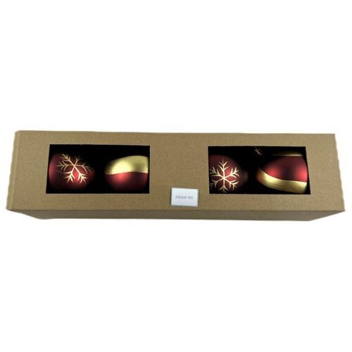 MILENIJUM Novogodi&scaron;nji ukras Kugla 10cm 4/1 crvena JC23SP-553 42/71606 Cene