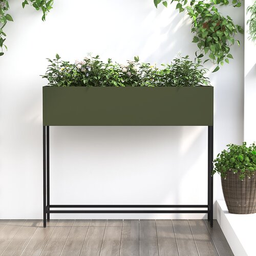 vidaXL Maslinasta Metal 100 x 26 x 82 cm Sadilica Pravokutna Moderna Cijene