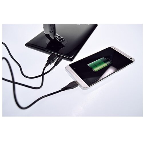  Brilagi - LED prigu&amp;scaron;iva stona lampa sa USB priključkom LED/12W/230V crna Slike