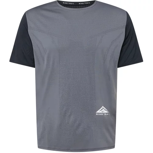 Nike Tehnička sportska majica 'Rise 365' siva / crna / bijela