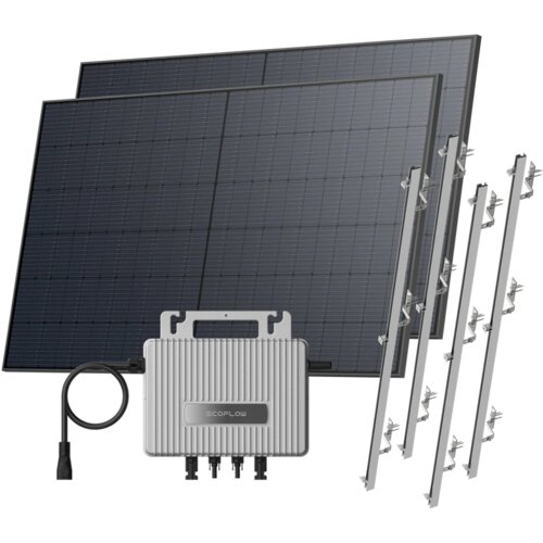 ECOFLOW Stream - Solarna Elektrana za Krov - Kosi - Mikroinverter + 2x520W Solarni Paneli Cijene