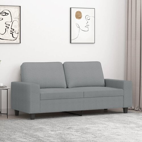  The Living Store Dvosed svetlo siv 140 cm blago - Kavč Dvosed, (21448045) Cene